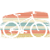 Vélo rétro Sunset Stripes