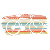 Rainbow Striped Bicycle