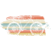 Retro Sunglasses Sunset Stripes