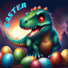Dinosaur Red Eyes Easter