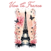 Vive la France-Eiffel Tower-Paris