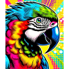 Perroquet Pop Art