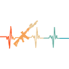 Heartbeat Crossed Rifles