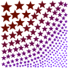 Stars red purple gift idea
