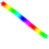 Sterne bunt Regenbogen Geschenkidee