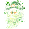 Saint Patrick Shamrock Kleeblatt Grafik