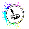 Painter silhouette icon