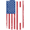 Hiker Us Flag Hiking