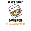 Whiskey not Scotch design