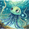 Verlorene kleine Octopus