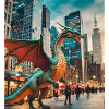 DRACHE IM STADT