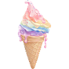 Pastel Rainbow Ice Cream