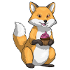 Fox Birthday Cupcake