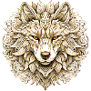 Goldener Wolf