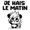 je hais le matin panda