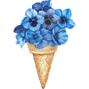 Blumiges Eis