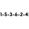 Firing sequence R6 1–5–3–6–2–4