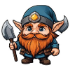 Dwarf with weapon