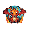 Roter Drache