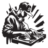 HiPHoP DJ Silhouette