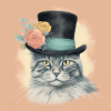 Cat with a hat