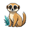 Erdmännchen Niedlich Illustration