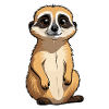Erdmännchen Niedlich Illustration