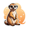 Suricate Illustration Mignonne