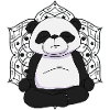 Yoga Panda Bear Meditation