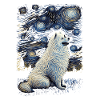 Samoyed Starry Night