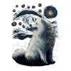 Samoyed Starry Night