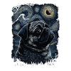 Mops Starry Night