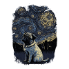 Pug Starry Night