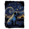 Mops Starry Night