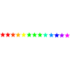 Sterne Regenbogen bunt Geschenkidee