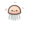 Méduse Kawaii Motif Mignon