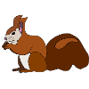 Squirrel with nut