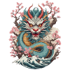 Japanese Dragon Aesthetic Streetwear Design