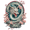 Japanese Dragon Aesthetic Streetwear Design