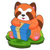 Red Panda Christmas Package