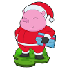 Pig Christmas Package