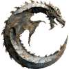 Letter "C" in dragon design.