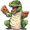 T-Rex Pizza Lover Dinosaur