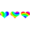 Herzen bunt Geschenkidee Regenbogen Herzchen