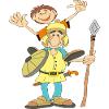 Traditional Soldier with Shield