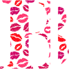 Lettre b bisous