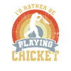 I'd Rather Be Playing Cricket
