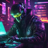 Pc player at desk