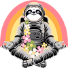 Sloth doing yoga