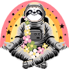 Sloth doing yoga